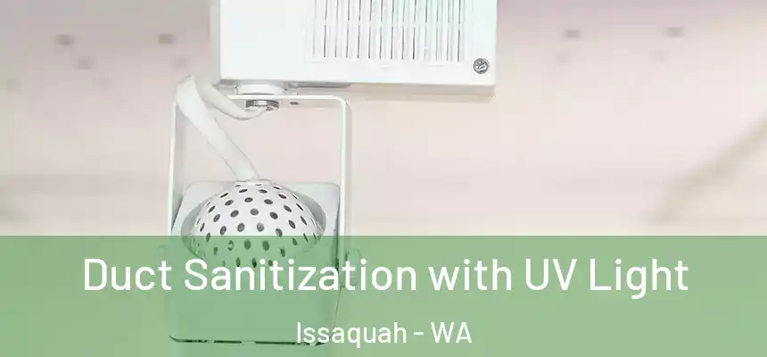 Duct Sanitization with UV Light Issaquah - WA
